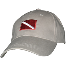 Embroidered Tan Dive Flag Cap