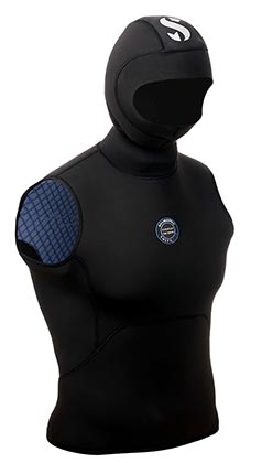 Утеплитель со шлемом Scubapro Yulex 5/3 Hoded Vest, мужской