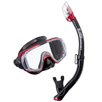 Набор Tusa Visio Tri-Ex Adult Black Series Combo