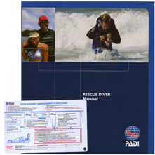 PADI Rescue Diver Manual & Slate #70080