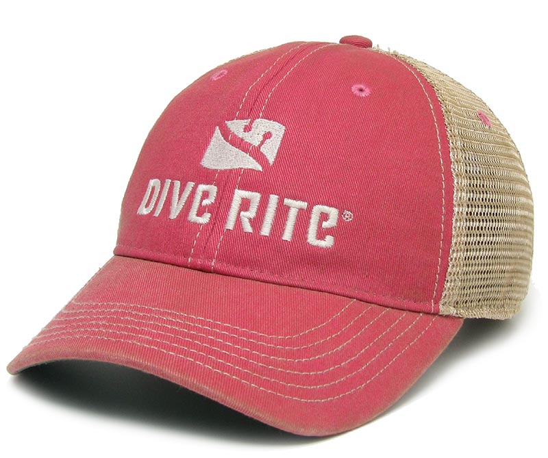Кепка Dive Rite - Old Favorite Trucker, розовая