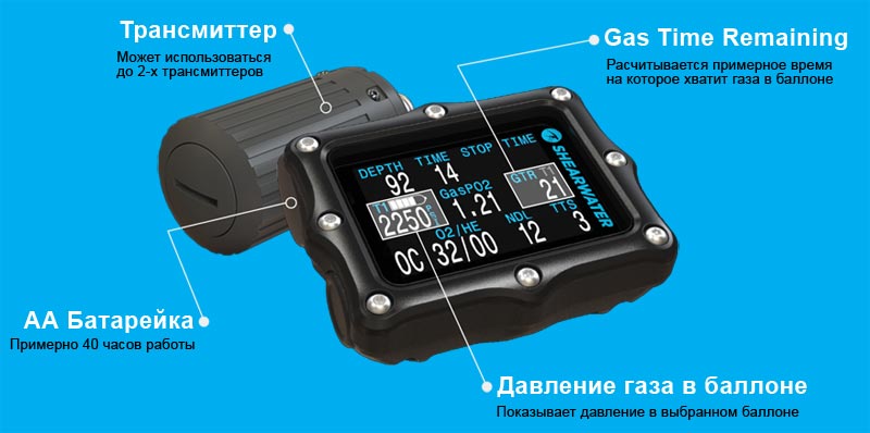 Декомпрессиметр Shearwater Perdix AI