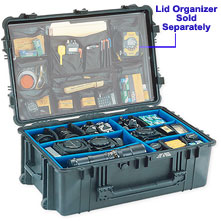 Pelican 1650 Watertight Hard Case with Wheels & Padded Dividers