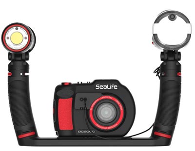 Комплект подводной камеры с фонарем и вспышкой, Sealife DC2000 Pro 3000 Duo