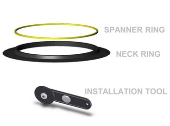 Быстросъемные кольца для силиконовой шейной манжеты Si-Tech